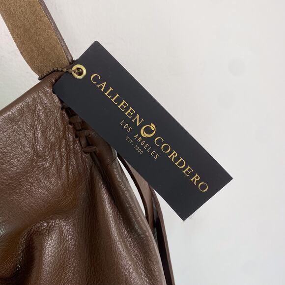 NWT Callen Cordero Stella Rolex Shoulder Bag Brown Premium w/ Brass Art - Picture 4 of 9